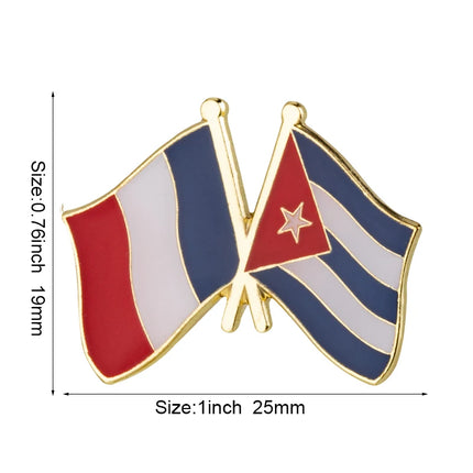 Cuba Flag Badge Brooch Natinal Lapel Pins Flag Lapel Pins Country Flag Badge