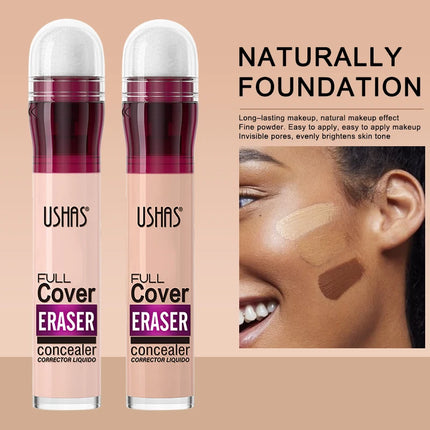 Sponge Head Concealer for Dark Circles, Tears, Freckles, Acne, Dark Circles, Pigmentation and Blemishes, Creating Natural Skin