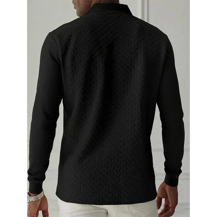 Men Long Sleeve Polo Shirt High Quality Male Clothing Office Polos T-shirt Business Poloshirt Casual Fashion Polo T Shirt Men