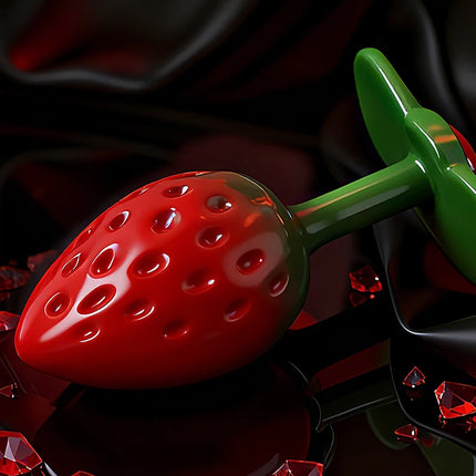 1pcs, Strawberry shaped metal anal plug, butt plug, dildos, adult women toys, adult men toys, adult pleasure, sexual wellness