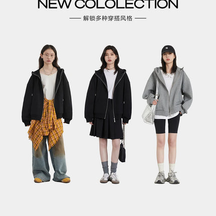 CHIC VEN Women Sweatshirts Loose New Drawstring Hooded Female Jacket BF Style Woman Sports Coat Spring Autumn 2025