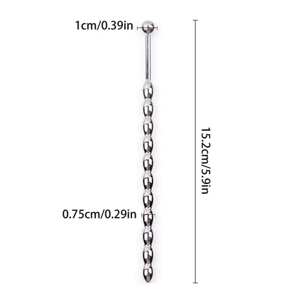 【AD】Metal Urethral Horse Eye Stimulator Steel Bead Penis Plug Insert Catheter Expander For Male Masturbator Sex Toy