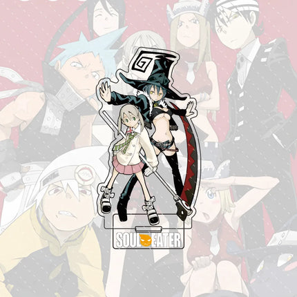 Anime Soul Eater 15cm Acrylic Character Black-star, Kid Standing Model Stand Desktop Decoration Gift