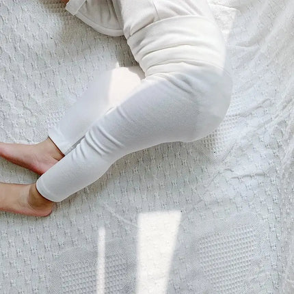Autumn Spring Baby Girl Leggings Cotton Baby Boys Ribbed Full Length Infant Kids Clothes Skiny Pants Children Casual Trousers
