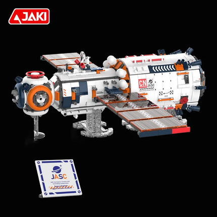 JAKI children's building block toy set space aerospace exploration series space core module space station building toys