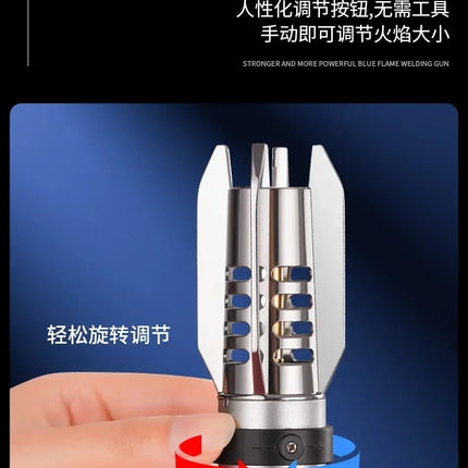 High Temperature Welding Gun Windproof Strong Red Flame Butane Gas Torch Lighter Safety Lock Fire Switch Kitchen Cigar Lighters