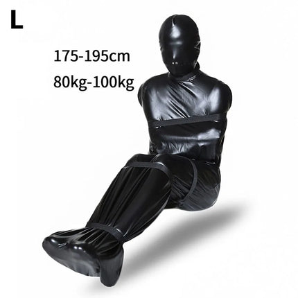 Restrained Sleeping Bag Binding Imprisoned Clothes Mummy Bondage Bag Full Coated Arm Bag  For Role-playing Game Experience Set
