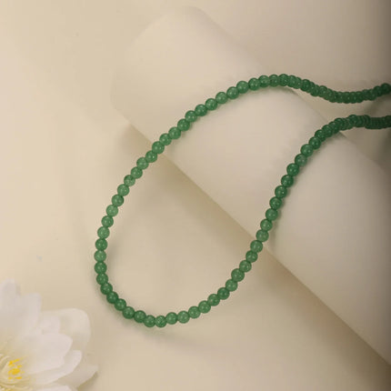 1PC 4mm natural amazonite stone beaded necklace for women ingx tiny pink wintersweet india onyx necklace women beaded jewelry