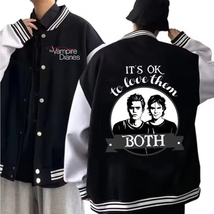 Hot Movie Baseball Uniform Women Men Fashion Long Sleeve Jacket Fan Gift Baseball Coat Letter Print Oversized Loose Outer tops