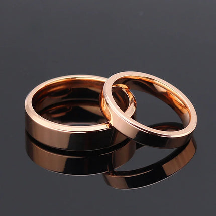 4mm 6mm 8mm Wide Stainless Steel Rings High Polished 2020 New Fashion Classic And Generous For Men's And Women's Ring Jewelry Gi