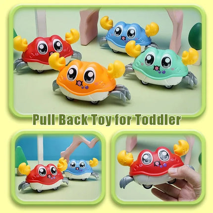 Inertial Crawling Crab Pet Baby Sensory Toy Development Cartoon Cute Toddler Interactive Montessori Walking Toy Gift 1 2 3 Years
