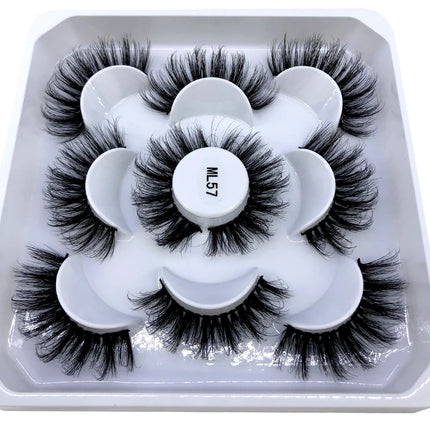 New 5 pairs 8-25mm natural 3D false eyelashes fake lashes makeup kit Mink Lashes extension mink eyelashes maquiagem