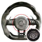Chrome logo / cuir