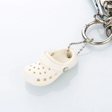 3D New Mini Shoes Shape Keychain PVC Shoe Charms For Clogs Accessories Women Beach Bag Sandals Buckle Pin DIY Jewelry Decoration