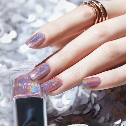 Misscheering 7ml Nail Gel Polish Glitter Laser Nail Polish Colorful Sparkling Sequins Soak Off  Varnish Nail Art Decoration