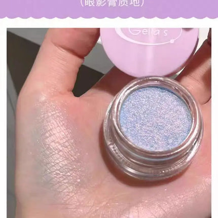 Gellas Eyeshadow Highgloss Creamy Multi-use Pearl Shimmer Highlighter Glitter Waterproof Longlasting Face Contouring Body Makeup
