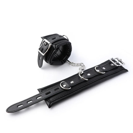 Bondage Kits Extendable Products Leather Restraint Set Handcuffs Ankle Cuffs Bdsm Toys For Couples Women 18 Adult Games
