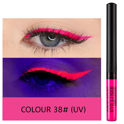 Waterproof Matte Liquid Eyeliner Long Lasting Quick Dry Non Smudging UV Luminous Gel Makeup for Smokey Eyes