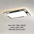 Black 90x60CM / Dimmable with remote