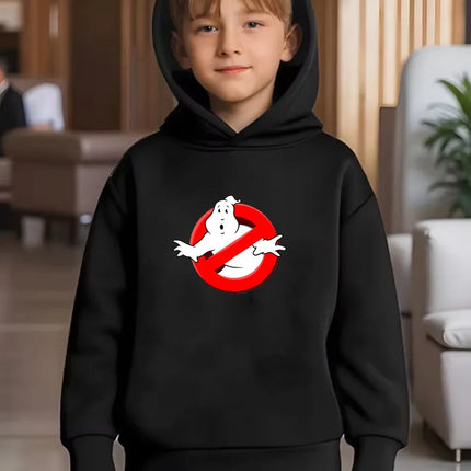 Black children's Hoodie coat Ghostbusters movie Suitable Age 2-12 boys girls sweatshirt outerwear pants set autumn clothing
