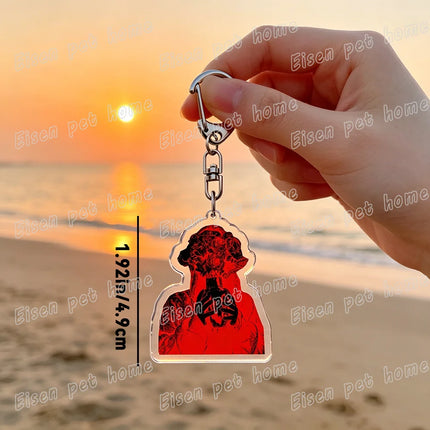 Horror Movie Obsession Keychain for Accessorie Bag Scary One Wish Willow Farming Keyrings Jewelry Friends Nikki Fans Gifts
