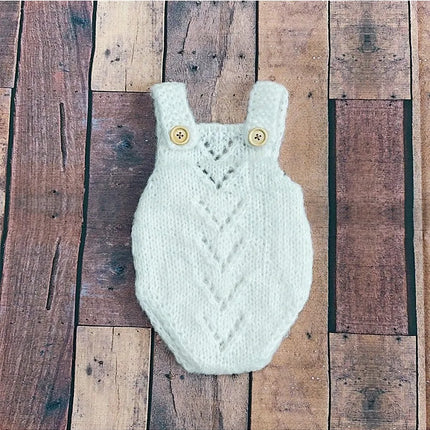 Newborn Photography Props Baby Boy Girl Bodysuit Outfit Soft Knitted Romper Adorable Suitable for Studio or Home Photo Sessions