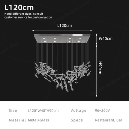 Pendant Lamps Above the Table Dining Room Ceiling Hanging Lights Kitchen Island Glass Pendant Light Restaurant Bar Chandelier