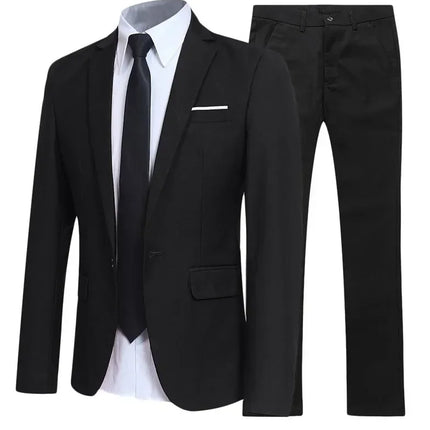 Suits For Men Wedding 2 Pieces Set Elegant Jackets Pants  Blazers Slim Fit Formal Outfit Fashion Business Classic 2025 Costume