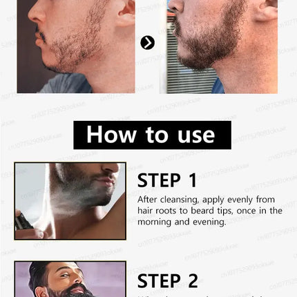 Beard growth essence. It helps your beard grow quickly, and is a must-have for mature men. It makes you look more manly and is e