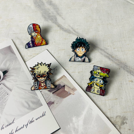 Cartoon Anime Brooch Enamel Pin  Anime Backpack Accessories Badge Lapel Jewelry Friends Wholesale Fashion Jewelry Kid Gift