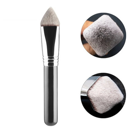 High Quality Makeup Kabuki Foundation Brush Luxury Single Pro Large Slant Triangle Square Tapered Vegan Cosmetic Brushes