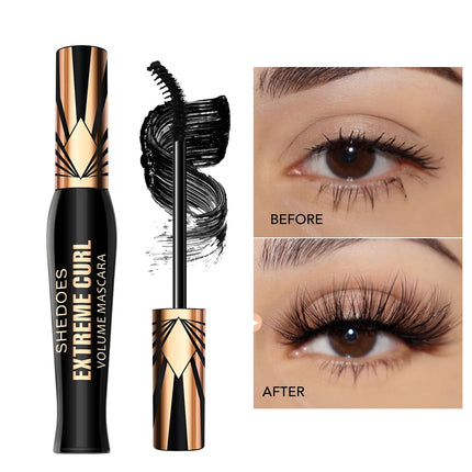 Extreme Curl Mascara - Waterproof Smudge-Proof Long-Lasting Thick Lashes