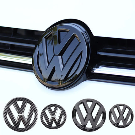 2pcs Emblem Front Grille Rear Trunk Sticker Badge Decals For VW Polo Golf MK6 MK7 MK8 Passat B6 B7 B8 Tiguan CC T-ROC Arteon