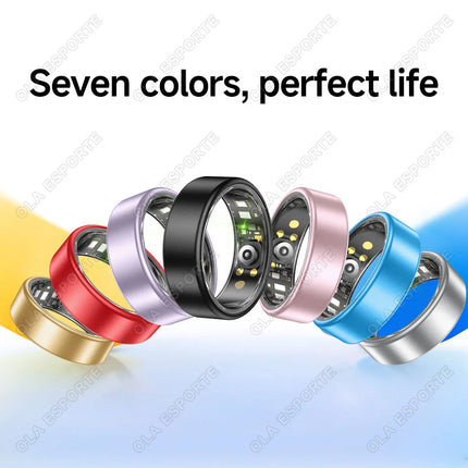 Ola Esporte Smart Ring Gestures Brush Video 5ATM Waterproof Remote Camera Heart Rate Blood Pressure Monitoring Sports Smartring