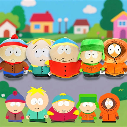  Parques del Norte del Sur juguetes de Peluche muñeca de Peluche de dibujos animados Stan Kyle Kenny Cartman almohada de Peluche