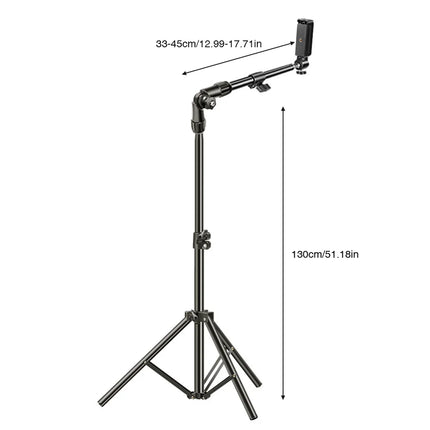 Phone Tripod Adjustable Cell Phone Tripod Stand for Filming Video Recording Live Stream