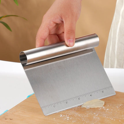 1/2Pcs Bread Scraper Stainless Steel Pizza Dough Scraper Cake Spatulas Tools Bread Baker Kitchen Utensils Pastry Cutter Changfen