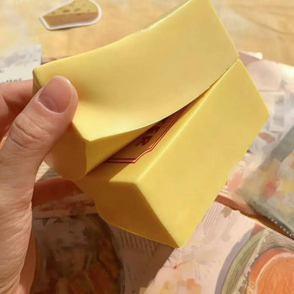 Portable Simulated Slow Rebound Squeeze Relax Gift Sensory Butter Block Squeezing Elastic 10.5cm Milk Bread Squeeze Children