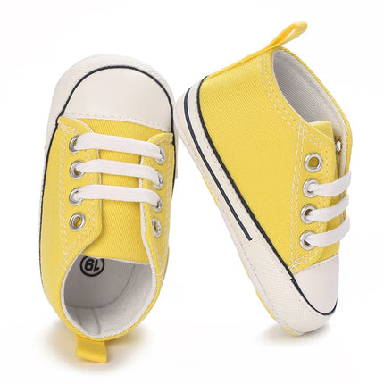 0-18 Months Newborn Baby Shoes Classic Fashion Casual Sports Shoes for Boys and Girls Non slip Soft Sole Walking Shoes