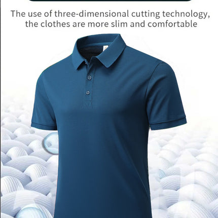 Men's Summer Solid Color Polo Shirt 13 Colors Available Upgraded Fabric Casual Sportswear Top Perfect for Business