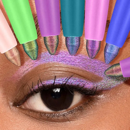 Color-changing Eyeshadow Stick Multi Chrome Eyeliner Waterproof Long Last Smooth Cream Gel Liner Eye Makeup Glitter Eye Shadow