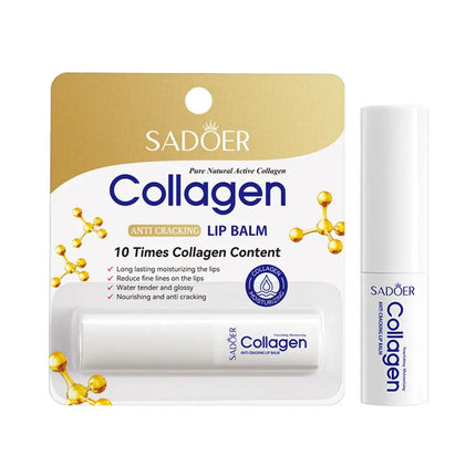 1/3/5/10PCS Collagen Lip Balm Fall And Winter Anti-Cracking Moisturizing Lip Balm Improve Hydration Plumping Antiaging