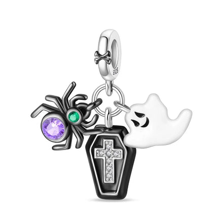 Hot Sale 925 Sterling Silver Cute Panda Beads & Penguin Dangle Charm Fit Snake Bracelet Boutique Necklace Black Pendant Gift