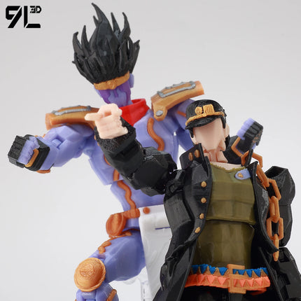 9L3D LUCKY13 Jotaro Star Platinum Set JoJo Bizarre Adventure T13 Titan13 Articulate Dummy13 Desk Decoration Action Figure Toy