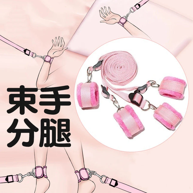 Sex Toys For Woman Couples Bed Handcuffs Gear Bondage Set Ankle Cuff Restraints Strap Adult Game Goods Handcuffs Ankle Cuff Anal