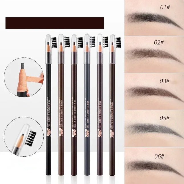 Eyebrow Pencil Waterproof Eyebrow Enhancers Long Lasting Brow Cosmetics Professional Makeup Brow 2mm Ultra-fine Eyebrow Pencil