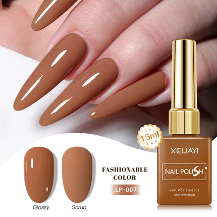 Colored Square Bottle Nail Varnish Gel 60 Colors Gloss Matte Ice-clear Nail Polish Fruit Green Nail Art Soak Off UV Gel Lacquer