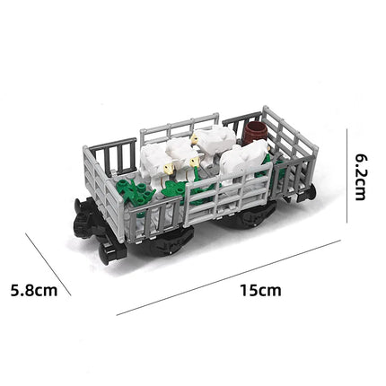 All DIY Train Toys Technical Parts MOC City Creative Idea Train Track Base Wheel Building Blocks Bricks Assembled Kids Gifts Hot