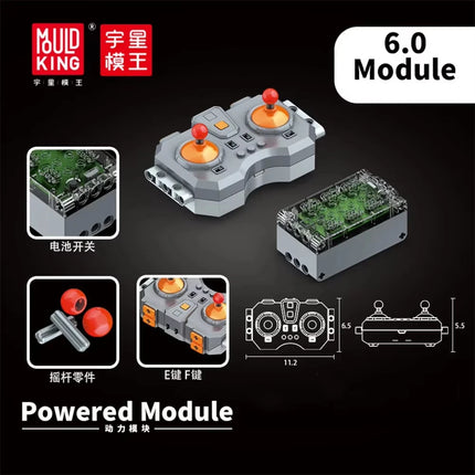 Mould King MOC Power Functions Technical Parts M L XL Servo Motor Electric Remote Control Battery Box Blocks Gift for Kids