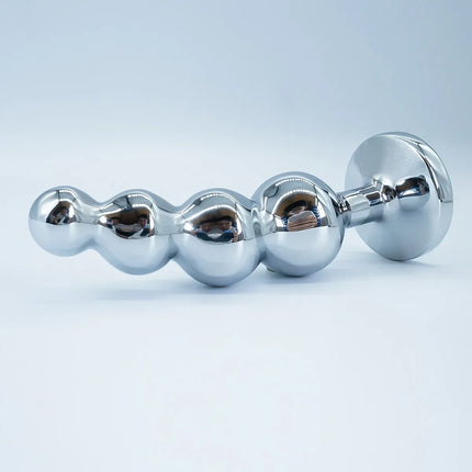 Metal Anal Plug Prostate Massager Anal Beads Butt Plug Metal Dildo G-spot Stimulating Sex Toys for Men and Women But Plug